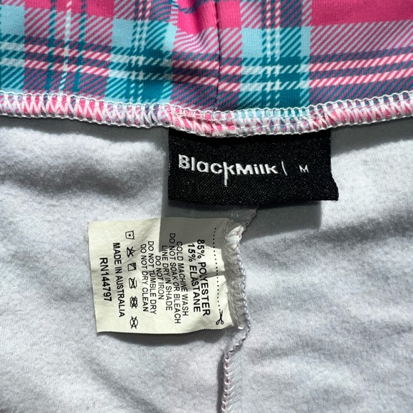 Black Milk Tartan Doll Cuffed Shorts **Totally Barbie** size Medium - Picture 5 of 7